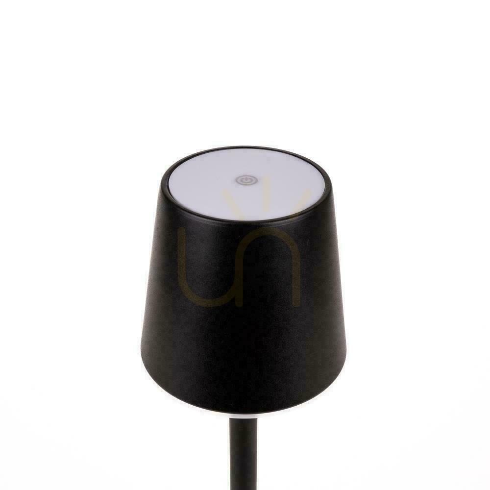 Vedere V-TAC 3W LED de încărcare Dimmable Nightstand Lampă de birou negru VT-7703 4000K 70lm. V-TAC 3W LED de încărcare Dimmable Nightstand Lampă de birou negru VT-7703 4000K 70lm.