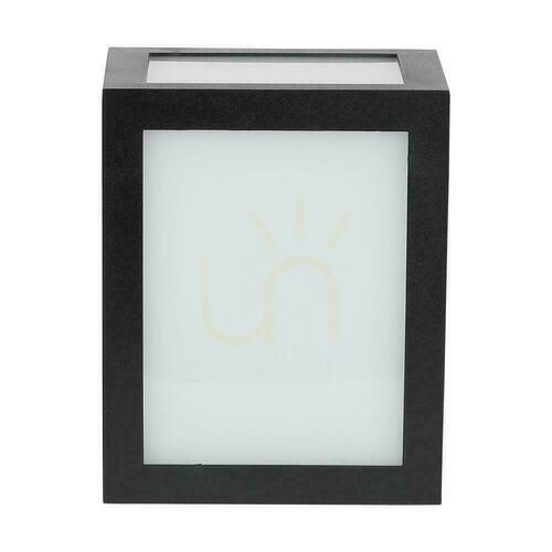 Verifica Aplică LED pătrată V-TAC VT-822, neagră, 12 W, 3000 K, 1350 lm, IP65