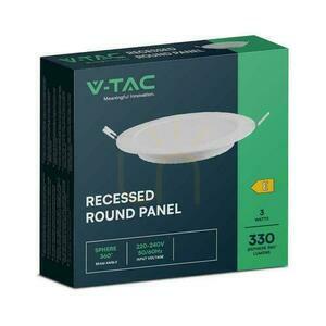 V-TAC LED panou încastrat Premium Downlight 3W rotund fi90 VT-61003 6500K 330lm. small 2