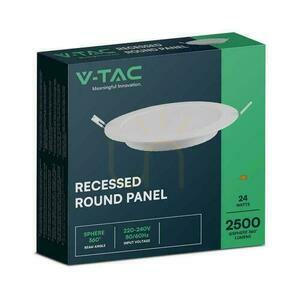 V-TAC Panoul de încastrat cu LED Premium Downlight 24W rotund fi300 VT-61024 6500K 2640lm. small 2