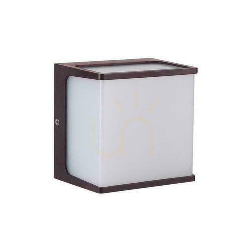 Verifica Aplică de exterior V-TAC VT-708 LED 8 W 750 lm 3000 K, IP65, maro, difuzor opal 120×120 mm
