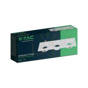 Ramă triplă încastrată albă V-TAC VT-441 3×GU10 max. 35 W IP20 small 1