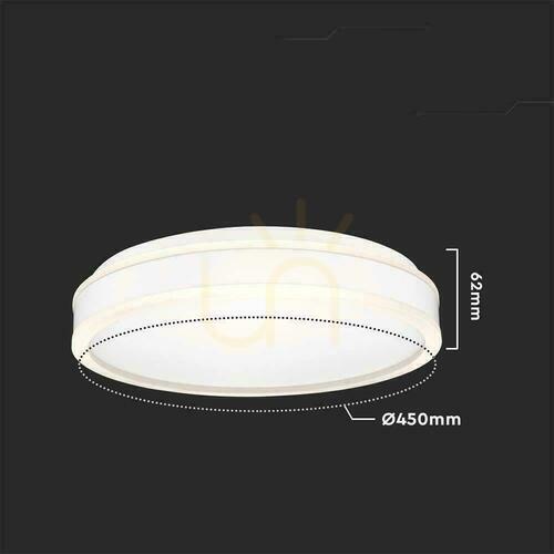 Verifica Plafond V-TAC 24W LED 3in1 alb rotund fi.45cm VT-7780 4000K 2500lm