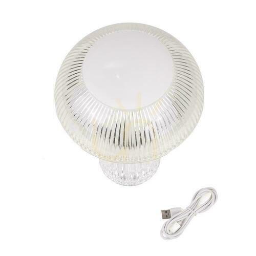 Verifica V-TAC 1W LED lampă de noptieră de birou 25cm USB încărcare Dimmable Transparent VT-1040 3000K-6000K 50lm
