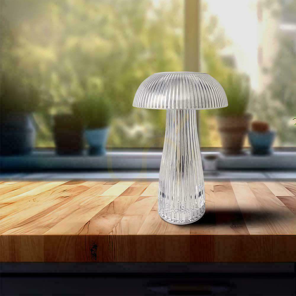 Afişa V-TAC 1W LED lampă de noptieră de birou 25cm USB încărcare Dimmable Transparent VT-1040 3000K-6000K 50lm V-TAC 1W LED lampă de noptieră de birou 25cm USB încărcare Dimmable Transparent VT-1040 3000K-6000K 50lm