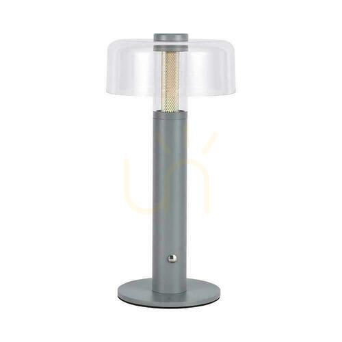 Verifica V-TAC 1W LED lampă de noptieră de birou 30cm USB încărcare Dimmable Gray VT-1049 3000K 100lm