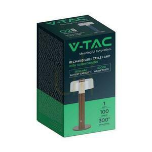 Lampă de masă LED V-TAC VT-1049, 1 W, 3000 K, 100 lm, maro, 30 cm small 1