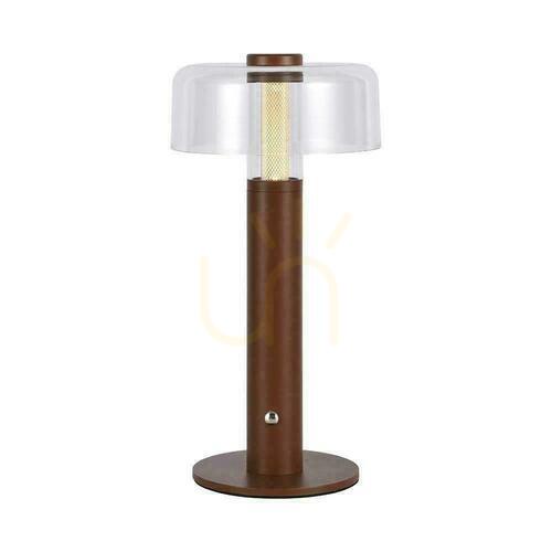 Verifica V-TAC 1W LED lampă de noptieră 30cm USB încărcare Dimmable Brown VT-1049 3000K 100lm.