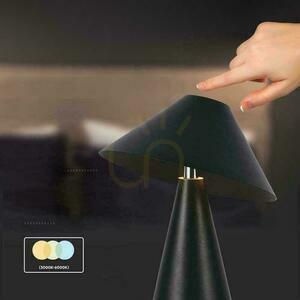 V-TAC 3W LED 24cm Desktop Night Light USB Charging Dimmable Black VT-1051 3000K-6000K 200lm. small 6