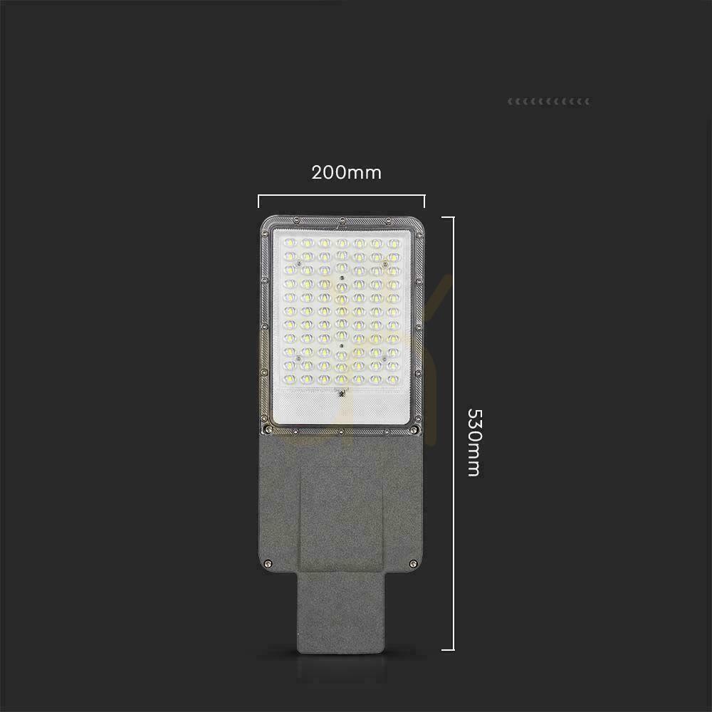Vedere V-TAC BRIDGELUX CHIP Solar LED Street Luminaire IP65 Pilot LiFePO4 Panel 70W VT-15300ST 4000K 3500lm V-TAC BRIDGELUX CHIP Solar LED Street Luminaire IP65 Pilot LiFePO4 Panel 70W VT-15300ST 4000K 3500lm