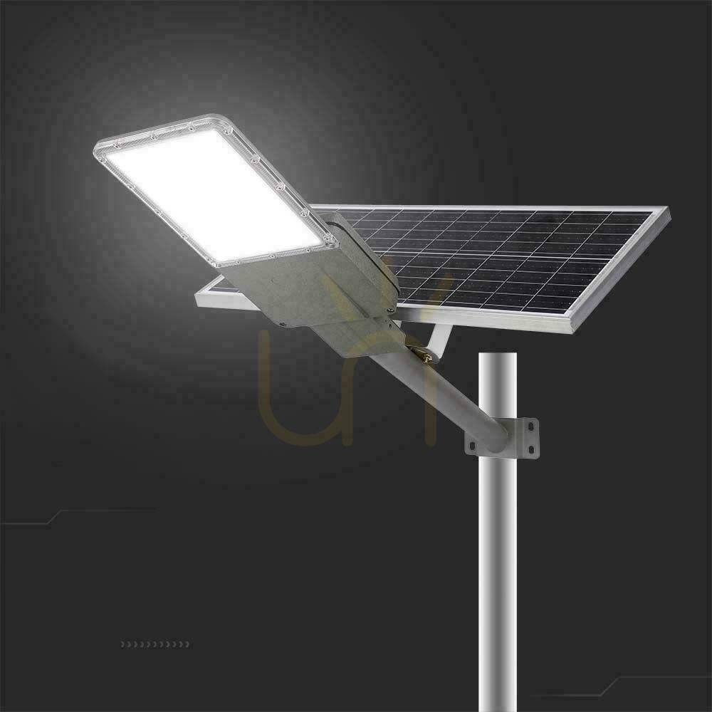 previzualizare V-TAC BRIDGELUX CHIP Solar LED Street Luminaire IP65 Pilot LiFePO4 Panel 70W VT-15300ST 4000K 3500lm V-TAC BRIDGELUX CHIP Solar LED Street Luminaire IP65 Pilot LiFePO4 Panel 70W VT-15300ST 4000K 3500lm