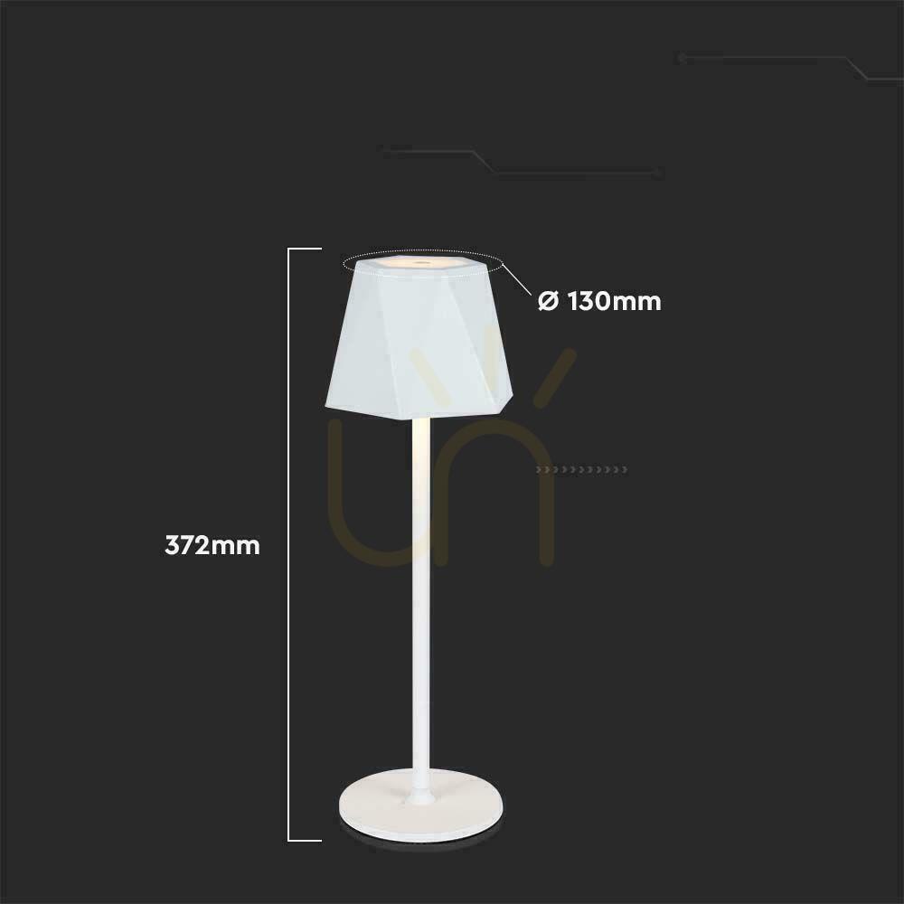 Spectacol V-TAC 4W LED Lampă de birou pentru noptieră 37cm Încărcare USB Dimmable Alb VT-1034 3000K-6000k 150lm V-TAC 4W LED Lampă de birou pentru noptieră 37cm Încărcare USB Dimmable Alb VT-1034 3000K-6000k 150lm