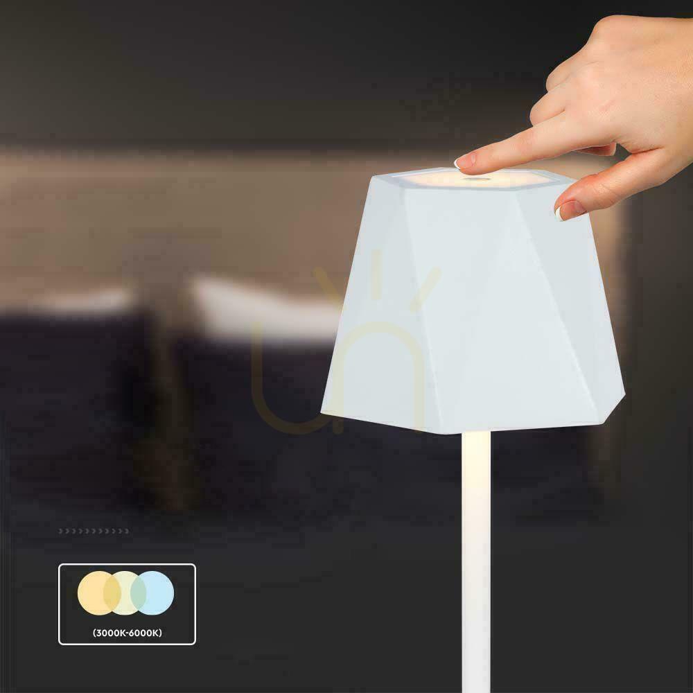 previzualizare V-TAC 4W LED Lampă de birou pentru noptieră 37cm Încărcare USB Dimmable Alb VT-1034 3000K-6000k 150lm V-TAC 4W LED Lampă de birou pentru noptieră 37cm Încărcare USB Dimmable Alb VT-1034 3000K-6000k 150lm