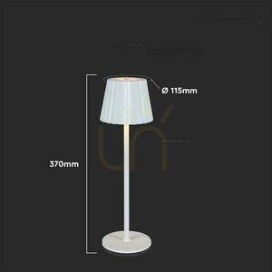 V-TAC 4W LED Lampă de birou pentru noptieră 37cm Încărcare USB Dimmable Alb VT-1028 3000K-6000K 150lm small 1