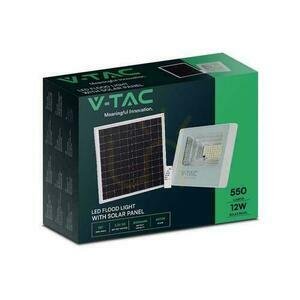 V-TAC Solar LED proiector 12W alb IP65, telecomandă, temporizator VT-25W 6400K 550lm small 3
