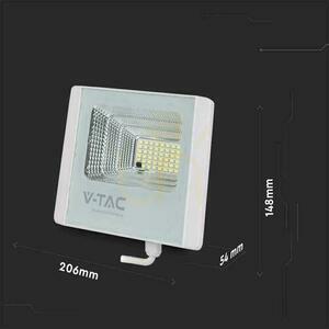 V-TAC Solar LED proiector 12W alb IP65, telecomandă, temporizator VT-25W 6400K 550lm small 4