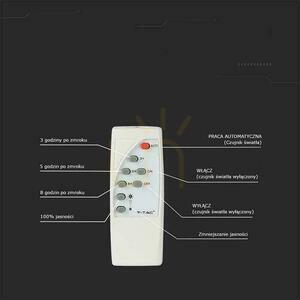 V-TAC Solar LED proiector 12W alb IP65, telecomandă, temporizator VT-25W 6400K 550lm small 6