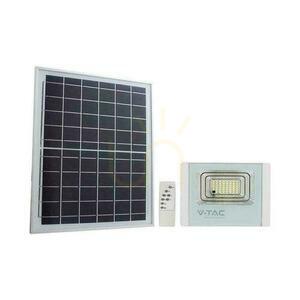 V-TAC Solar LED proiector 12W alb IP65, telecomandă, temporizator VT-25W 6400K 550lm small 0