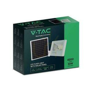 V-TAC Solar LED proiector 50W alb IP65, telecomandă, temporizator VT-300W 6400K 4200lm. 3 V-TAC Solar LED proiector 50W alb IP65, telecomandă, temporizator VT-300W 6400K 4200lm. small 3