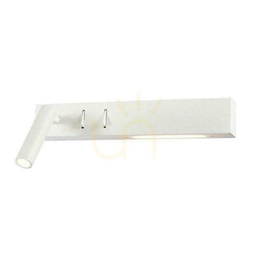 Verifica Corp LED V-TAC 3W + 6W Lampă de perete Hotel Bed Switch Alb VT-2953 3000K 680lm 3 ani garanție
