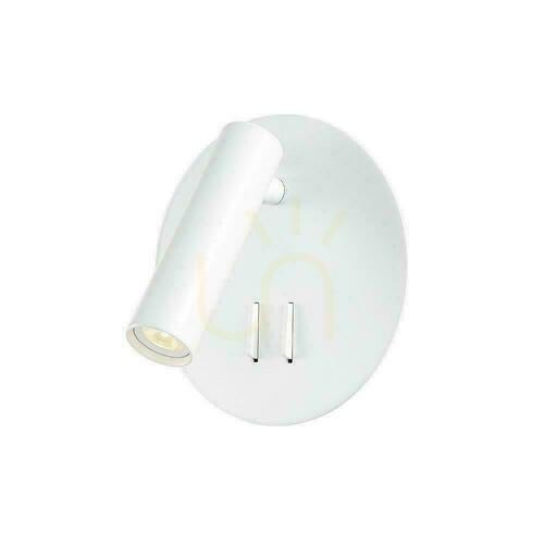 Verifica Corp LED V-TAC 3W + 6W Lampă de perete Hotel Bed Switch Alb VT-2963 3000K 680lm 3 ani garanție