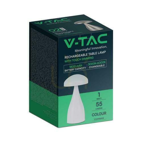 Verifica Lampă de birou LED V-TAC VT-1041 1 W, albă, USB, reglabilă, 22 cm