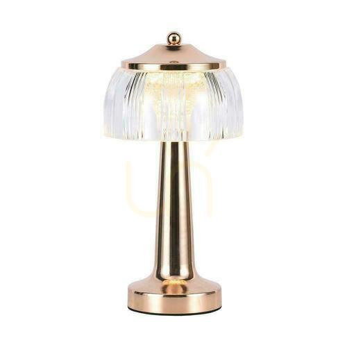 Verifica V-TAC 1W LED 26cm birou lumina de noapte USB încărcare Dimmable aur VT-1048 3000K-6000K 55lm.
