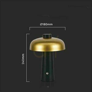 V-TAC 3W LED Lampă de birou pentru noptieră 24cm Încărcare USB Dimmable Aur VT-1050 3000K-6000K 200lm 2 V-TAC 3W LED Lampă de birou pentru noptieră 24cm Încărcare USB Dimmable Aur VT-1050 3000K-6000K 200lm small 2