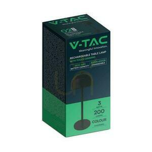V-TAC 3W LED Lampă de birou pentru noptieră 30cm Încărcare USB Dimmable Negru VT-1052 3000K-6000K 200lm small 4
