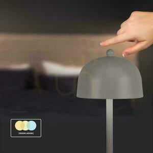 V-TAC 3W LED Lampă de birou pentru noptieră 30cm Încărcare USB Dimmable Gray VT-1052 3000K-6000K 200lm small 3