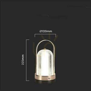 V-TAC 1W LED Lampă de birou pentru noptieră 22cm Încărcare USB Dimmable Matte Gold VT-1057 3000K-6000K 55lm small 2