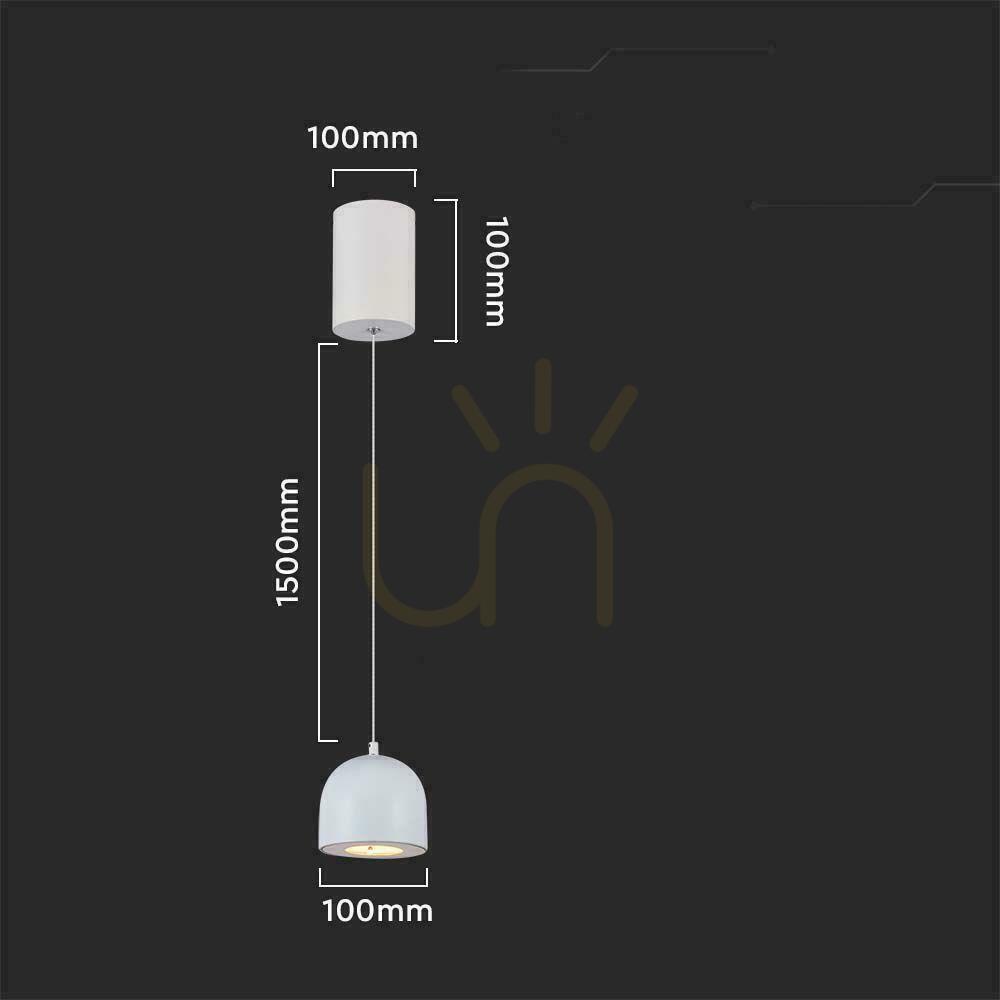 previzualizare V-TAC LED corp de iluminat suspendat 8.5W 100cm Reglabil, comutator tactil Gri VT-7795 3000K 850lm V-TAC LED corp de iluminat suspendat 8.5W 100cm Reglabil, comutator tactil Gri VT-7795 3000K 850lm