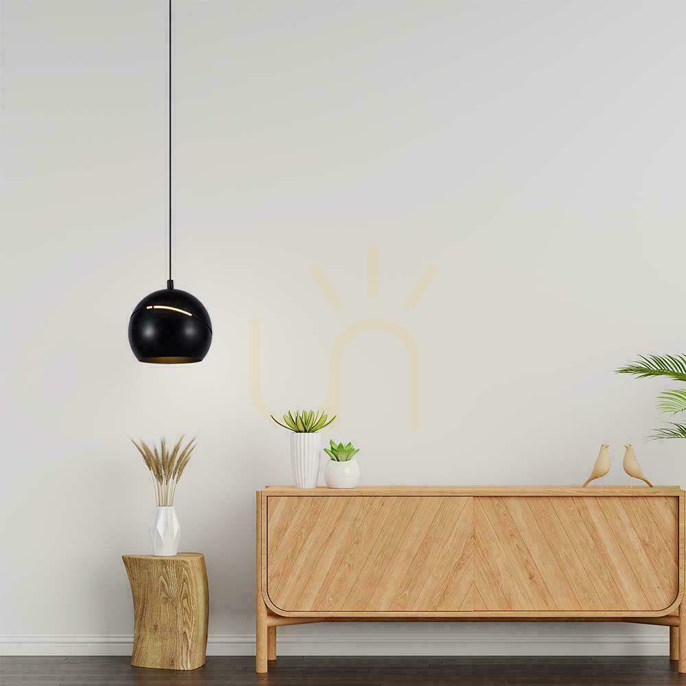 Vedere V-TAC LED pandantiv corp de iluminat 8.5W 150cm reglabil Negru VT-7797 3000K 850lm V-TAC LED pandantiv corp de iluminat 8.5W 150cm reglabil Negru VT-7797 3000K 850lm