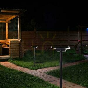 V-TAC Solar Garden Pole 2-funcție IP65 53cm negru VT-4102 3000K-6400K 220lm 3 ani garanție small 9