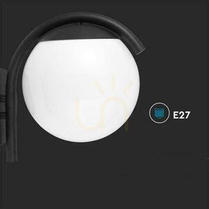 V-TAC Sphere Garden Luminaire E27 Lampă de perete Black MAT VT-1150 Garanție de 3 ani small 3