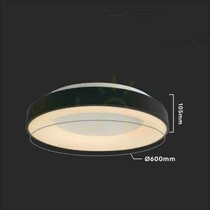 V-TAC 49W LED Dimmable Plafon 60x9cm negru VT-7925 3000K 5220lm. small 1