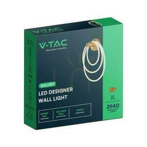 Aplică V-TAC VT-7927, trei inele luminoase, 34 x 46 cm, LED 37 W 3940 lm 3000K, auriu mat small 1