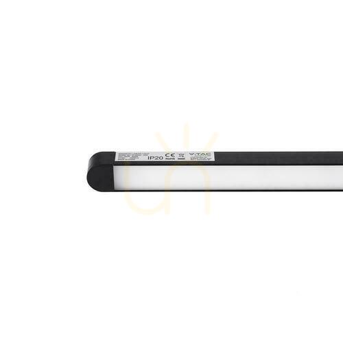 Verifica Corp de iluminat liniar pentru șină magnetică 48V V-TAC VT-42022 22W LED 4000K 2500lm 81° negru
