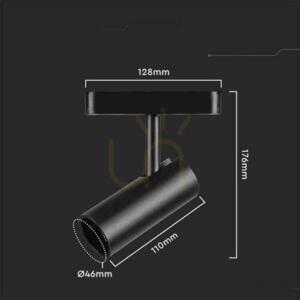 Corp de iluminat Proiector Sistem de șine magnetice 48V V-TAC 11W LED 34st VT-42010 6400K 1300lm Garanție de 3 ani small 6