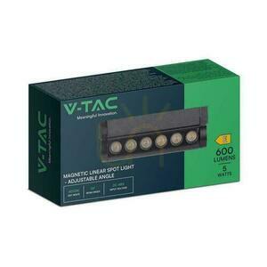 Corp de iluminat Proiector Magnetic Rail System 48V V-TAC 5W LED 34st VT-4205 6400K 600lm Garanție de 3 ani small 4
