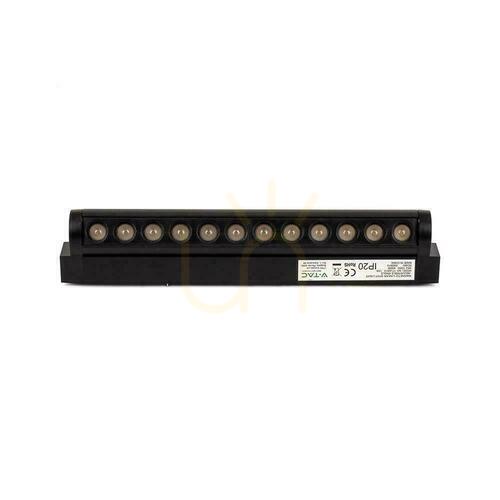 Verifica Corp de iluminat Proiector Magnetic Rail System 48V V-TAC 12W LED 34st VT-42012 3000K 1300lm 3 ani garanție