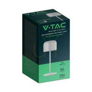 Lampă de masă reîncărcabilă V-TAC VT-1181 LED, 1,5 W, albă, 21 cm, 2700–5700 K small 1