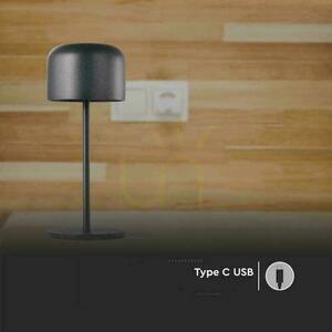 V-TAC 1.5W LED lampă de noptieră 21cm Încărcare Dimmable negru VT-1181 2700K-5700K 150lm small 4
