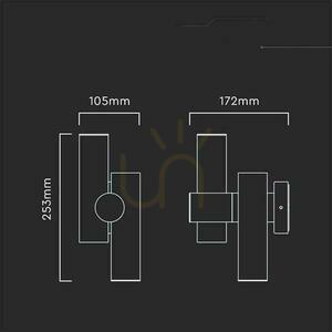Lampă de perete V-TAC 6W LED IP44 Alb VT-1186 3000K 620lm. 2 Lampă de perete V-TAC 6W LED IP44 Alb VT-1186 3000K 620lm. small 2