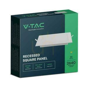 V-TAC Panoul de încastrat cu LED-uri Premium Downlight 24W Square 300x300 VT-61024 6500K 2640lm. small 4