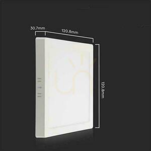 V-TAC Montat la suprafață LED Panel Premium Downlight 6W Square 120x120 VT-60006 3000K 660lm. small 3
