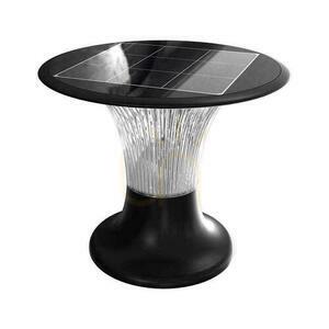 V-TAC 15W LED Solar Garden Pole IP65 CCT Motion Sensor Black 26cm VT-426 6000K + 4000K 2200lm 3 ani garanție small 0