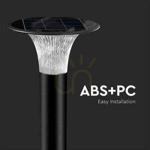 V-TAC 15W LED Solar Garden Pole IP65 CCT Motion Sensor Black 88cm VT-413 6000K + 4000K 2200lm 3 ani garanție small 1