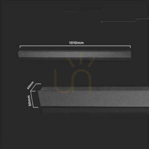 LED Line V-TAC 16W IP65 Negru 100cm VT-1176 4000K 2250lm Montare pe perete. small 6