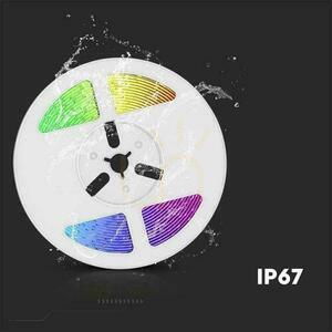 Bandă LED solară V-TAC VT-2835 60 RGB, 5 m, cu telecomandă, IP67 small 3